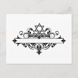 Cartão Postal Vintage Jewish Header