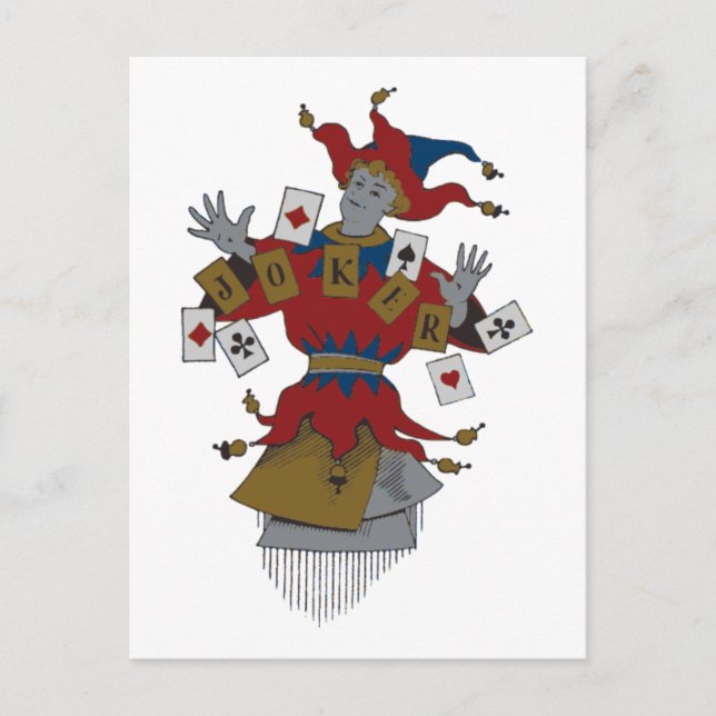Cartão Postal Vintage Joker (Frente)