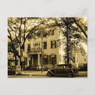 Cartão Postal Vintage Jonathan Emanuel Mansion, Mobile Alabama