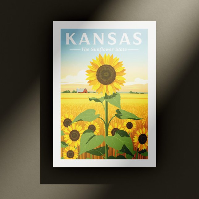 Cartão Postal Vintage Kansas (Criador carregado)
