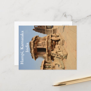 Cartão Postal Vintage Karnataka India Vintage Viagem