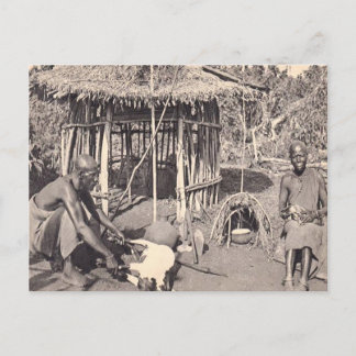 Cartão Postal Vintage Kenya, Colony Kalamando