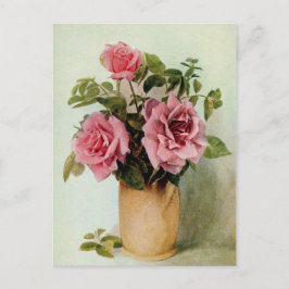 Cartão Postal Vintage Killarney Rosa por Frederick Martin
