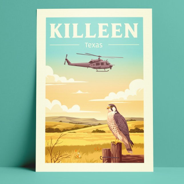 Cartão Postal Vintage Killeen Texas (Criador carregado)