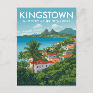 Cartão Postal Vintage Kingstown Viagem