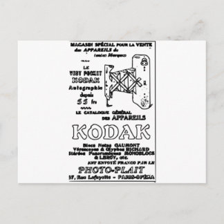 Cartão Postal Vintage Kodak Advert