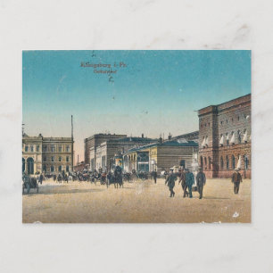 Cartão Postal Vintage Koningsberg/Cartão postal de Kaliningrado