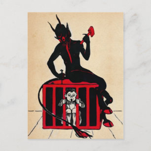 Cartão postal Vintage Krampus