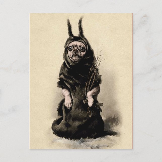 Cartão postal Vintage Krampus (Frente)
