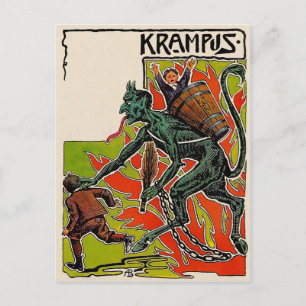 Cartão Postal Vintage Krampus