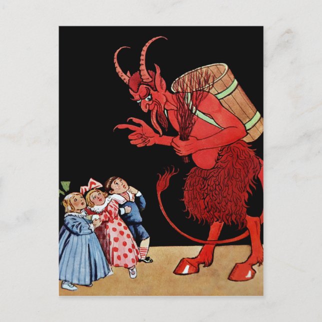 Cartão postal Vintage Krampus (Frente)