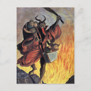 Cartão postal Vintage Krampus