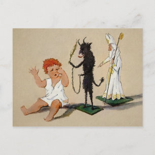 Cartão Postal Vintage Krampus Toy