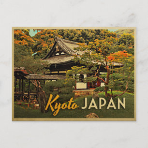 Cartão Postal Vintage Kyoto Japão