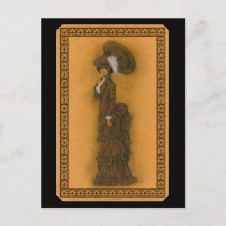 Cartão Postal Vintage Lady