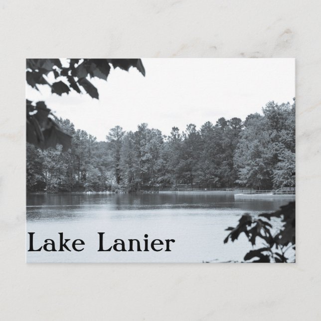 Cartão Postal Vintage Lake Lanier Photo (Frente)