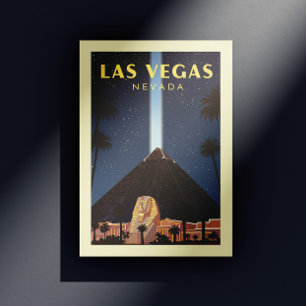 Cartão Postal Vintage Las Vegas Nevada