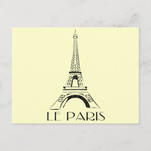 Cartão Postal vintage le paris