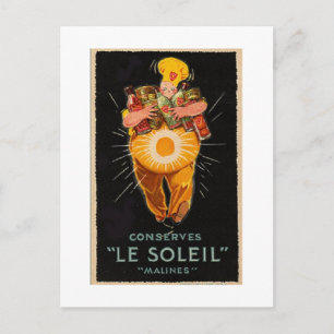 Cartão postal Vintage Le Soleil