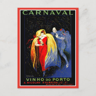 Cartão Postal Vintage Leonetto Cappiello carnival porto