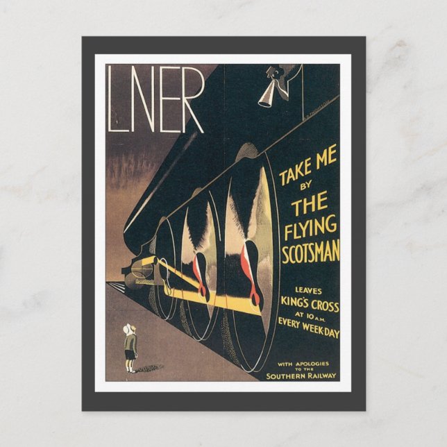 Cartão Postal Vintage LNER (Frente)