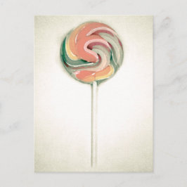 CARTÃO POSTAL VINTAGE LOLLIPOP