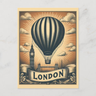 Cartão Postal Vintage London England Retro British Viagem