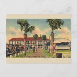Cartão postal Vintage Long Beach Panama City Flori