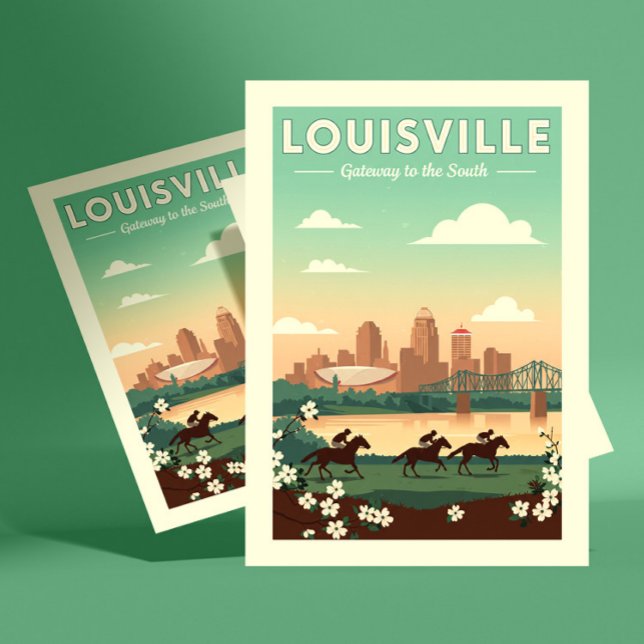 Cartão Postal Vintage Louisville Kentucky (Criador carregado)