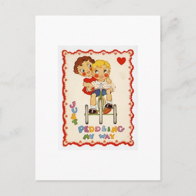 cartão postal vintage love (Frente)