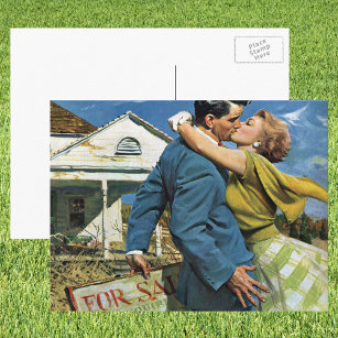 Cartão Postal Vintage Love and Romance Newlyweds Comprar Primeir