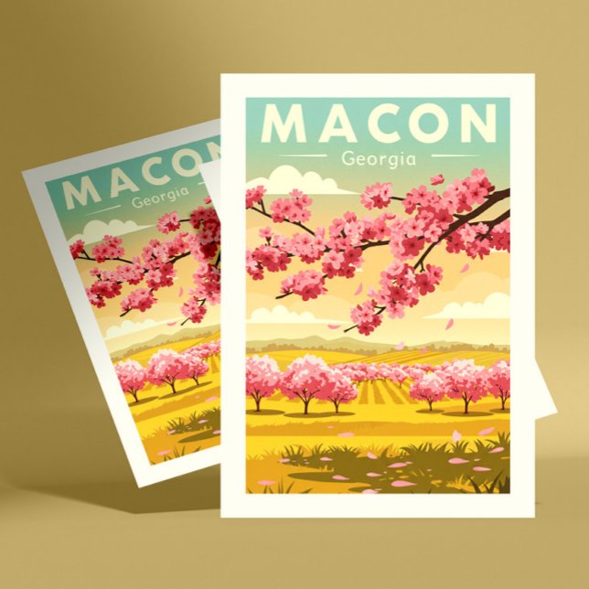 Cartão Postal Vintage Macon Georgia (Criador carregado)