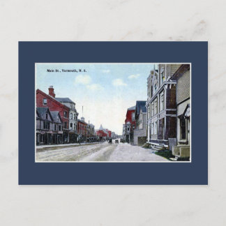 Cartão Postal Vintage Main Street Yarmouth NS