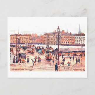 Cartão Postal Vintage Market, Nottingham,