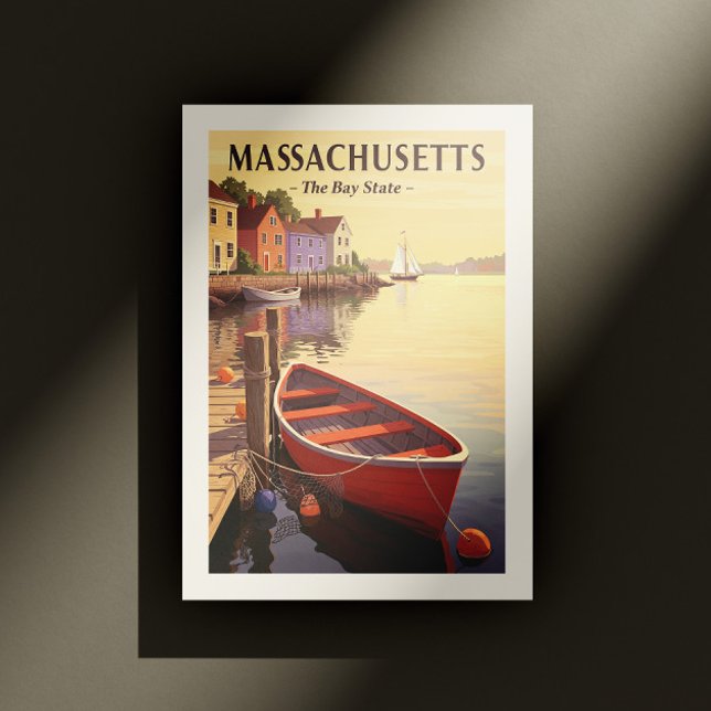 Cartão Postal Vintage Massachusetts (Criador carregado)