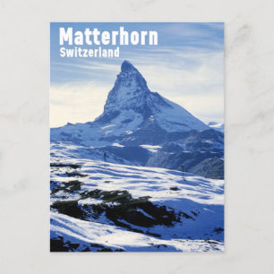Cartão Postal Vintage Matterhorn, Suiça