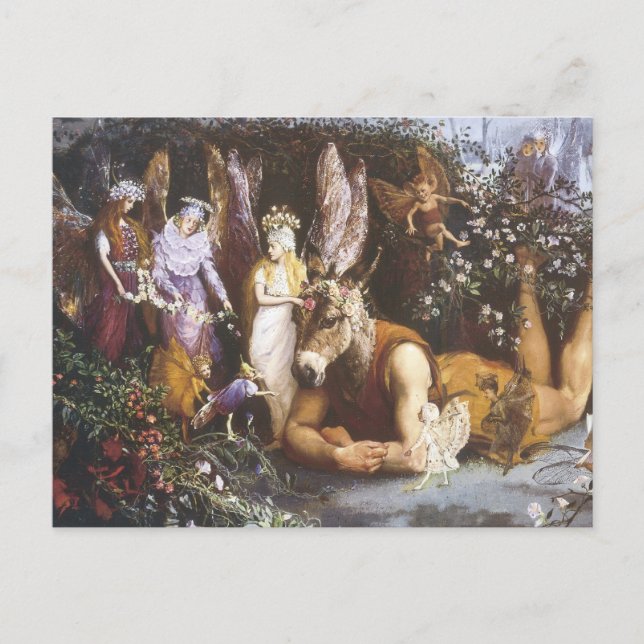 Cartão postal Vintage Médio-Summer Faerie (Frente)