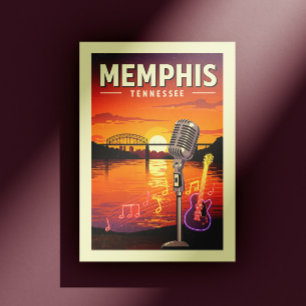 Cartão Postal Vintage Memphis Tennessee