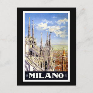 Cartão Postal Vintage Milano
