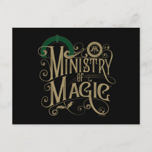 Cartão Postal Vintage MINISTRY OF MAGIC™ Graphic
