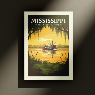 Cartão Postal Vintage Mississippi