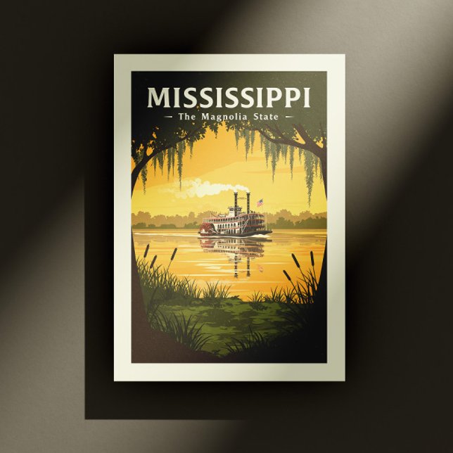 Cartão Postal Vintage Mississippi (Criador carregado)