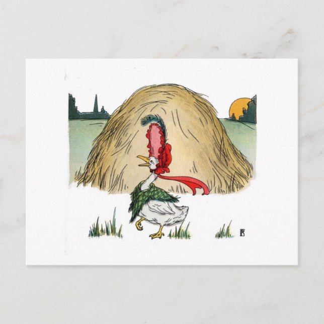 Cartão Postal Vintage Momma Goose (Frente)