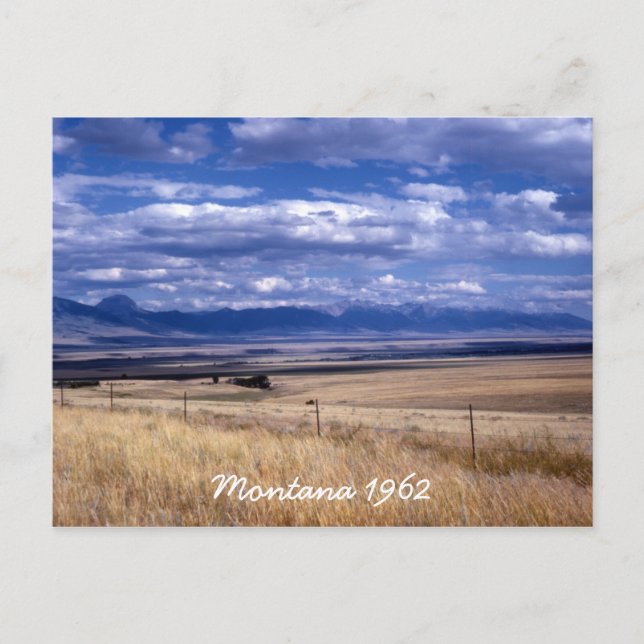 Cartão postal Vintage Montana (Frente)