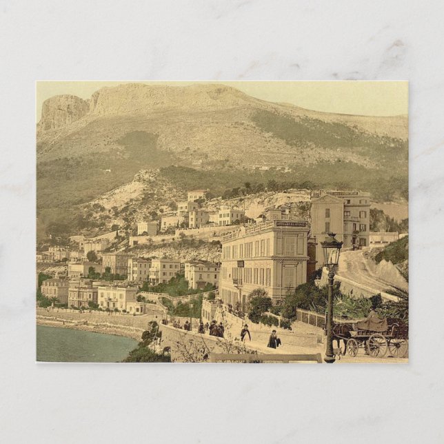 Cartão Postal Vintage Monte Carlo, Mônaco - (Frente)