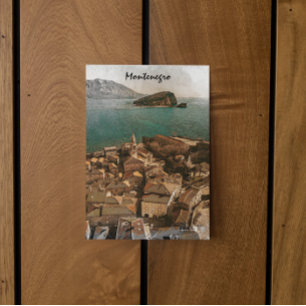 Cartão Postal Vintage Montenegro Viagem dos Balcãs