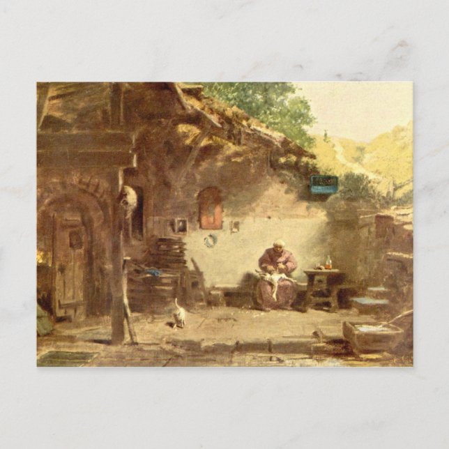 Cartão Postal Vintage Motive - Hermit - Spitzweg (Frente)