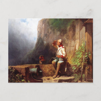 Cartão Postal Vintage - Motivo Da Guarda De tricô