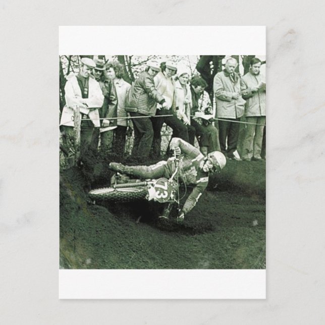 CARTÃO POSTAL VINTAGE MOTO CROSS. (Frente)