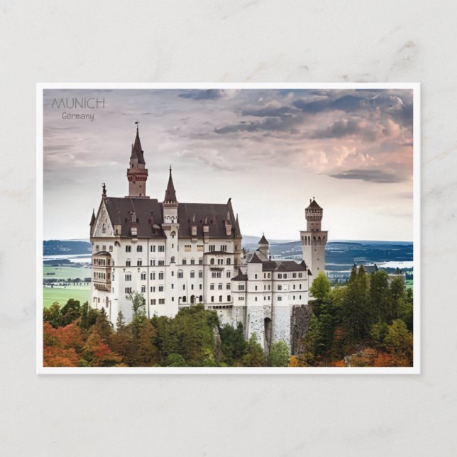 Cartão Postal Vintage Munique Alemanha (Frente)